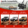 thumbnail image 4 of 𝟮𝟬𝟮𝟱 𝙉𝙀𝙒 Tow Hitch Trailer Kit for 2018-2024 Jeep Wrangler JL JLU (Include 20-24 Diesel Engine; 21-24 4xe) - 2 Inch Rear Bumper Tow Trailer Hitch Receiver Kit (2 Door & 4 Doors) by, 4 of 6