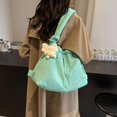 thumbnail image 4 of Bolso Comprador Almohadas Hobo Hinchazón Liviano Gran Capacidad para Mujeres Compras Viajes, 4 of 9