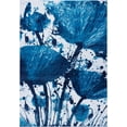 thumbnail image 1 of Ladole Rugs Poppy Floral Pattern Contemporary Indoor Area Rug Carpet in Turquoise Blue, 3x5 (2'7" x 4'11", 80 cm x150 cm), 1 of 6