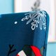 thumbnail image 4 of Christmas Dining Chair Covers, Stretch Dining Chair Covers, Set of 4, Removable Dining Chair Covers for Christmas Decor for Kitchen, Party (Blue), 4 of 4