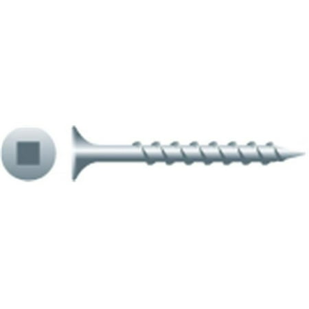 

8 x 3 in. Square Drive Bugle Head Screws Coarse Thread Dacrotized Coated Box of 2 000