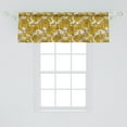 thumbnail image 2 of Ambesonne Floral Window Valance, Vintage Bouquet Botany, 54" X 18", Earth Yellow Beige, 2 of 3