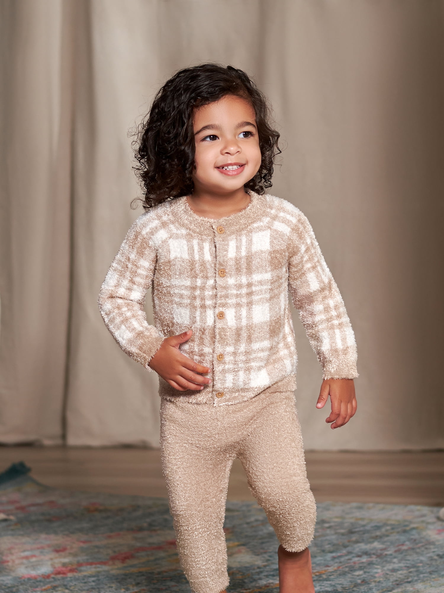 Modern Moments by Gerber Baby Boy or Girl Gender Neutral Long Sleeve Cozy Cardigan Sweater & Pant, 2-Piece Outfit Set, Sizes 0/3-24 Months