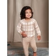 thumbnail image 3 of Modern Moments by Gerber Baby Boy or Girl Gender Neutral Long Sleeve Cozy Cardigan Sweater & Pant, 2-Piece Outfit Set, Sizes 0/3-24 Months, 3 of 14