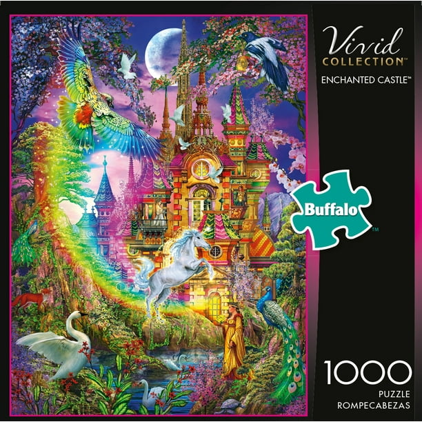 Buffalo Games Vivid Collection Enchanted Castle 1000 Piece Jigsaw