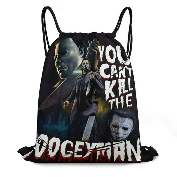 Michael Myers Sackpack Sports Gym Drawstring Bag Print String Bags Yoga Shopping Travel Daypacks for Women Men