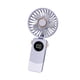 thumbnail image 3 of Mini ventilador de mano con pantalla LED, portátil, silencioso, para escritorio, USB Púrpura claro, 3 of 9
