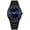 Black shell with blue surface (matte finish), variant on Waterproof Quartz Watch for Men, Men's Arabic Numerals Dial, High-End Alloy Quartz Wristwatch, Trendy Business Style