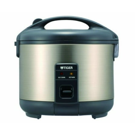 Tiger JNP-S10U-HU 5.5-Cup (Uncooked) Rice Cooker and Warmer, Stainless Steel Gray