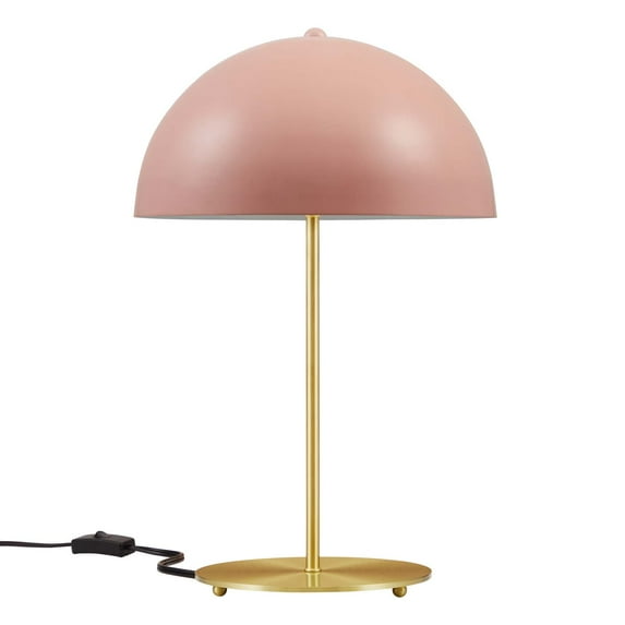 Table Lamp, Pink Gold, Metal, Modern Contemporary Mid-Century Industrial, Mid Century Living Kitchen Cafe Bistro Restaurant Hospitality