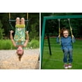 thumbnail image 2 of Frontier Supreme Wooden Swing Set - Green Sunbrella Tarp, 2 of 8