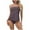 ZZBrown24, variant on Womens Bikinis Summer Solid Color Spaghetti Strap Sexy Camisole With Briefs Vintage Ruched Two Piece Tankini Set Swimsuits Swimwears