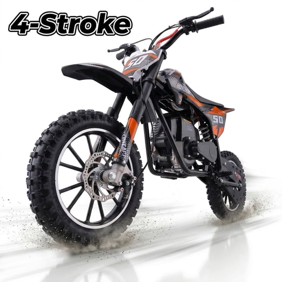 Aoemoe 39cc Gas Powered Mini Dirt Bike 39CC for Teens and Adults, 18MPH Off Road Motorcycle, Weight Support Up to 165 LBS - ORANGE