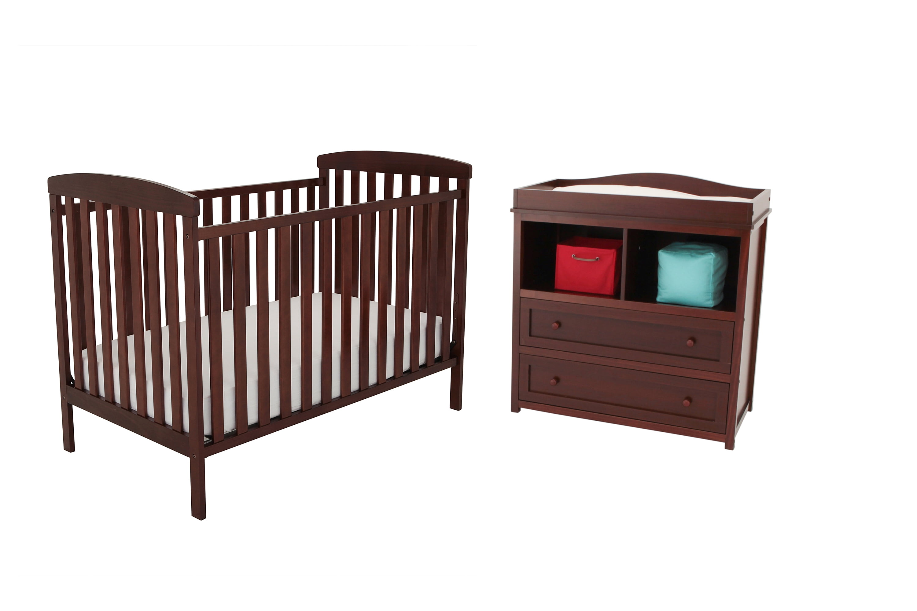 changing table and dresser set