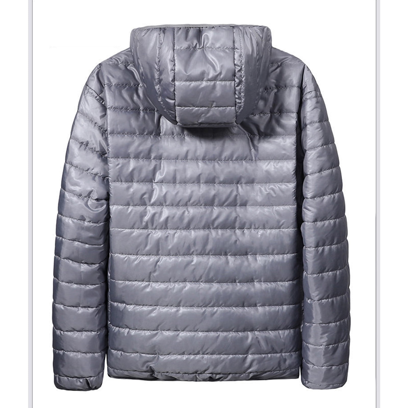 Jjayotai Mens Lightweight Puffer Jacket, Down Jackets with Hood