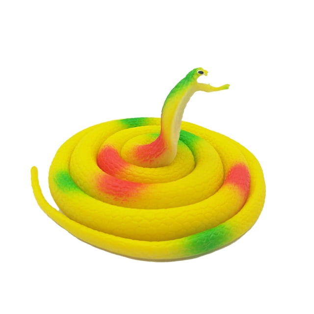 Serpientes falsas Vogacara Juguetes novedosos 80cm Amarillo