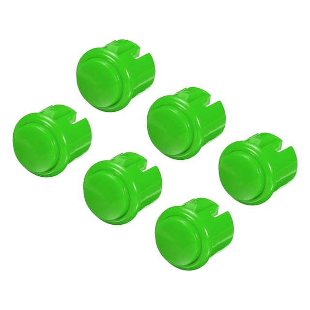 Unique Bargains Starts Arcade Buttons ABS Micro Card Plug Button For Frame Machine DC 12V Green Pack of 8