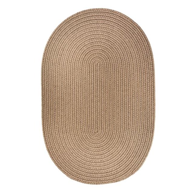 Rhody S026R048X072 Tapis Solide 4x6 Tapis Taupe Foncé