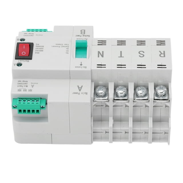 Interruptor de transferencia automático P, interruptor de transferencia de energía de tipo riel DIN de transferencia automática de doble potencia Interruptor de transferencia automático Diseño exquis
