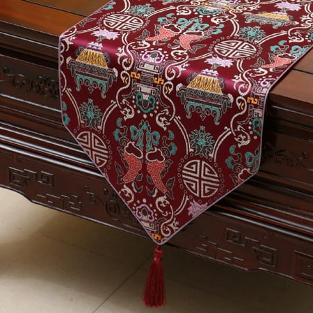 

Chinese country table flag tablecloth tea table cloth bed flag cabinet flag table mat long tablecloth European style
