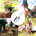thumbnail image 4 of Wosthever Pala de acero inoxidable plegable Survive Compact Flower Outdoor Camping multifunción paleta removedor jardín senderismo Jardín y Patio, 4 of 6