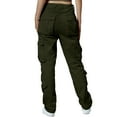 thumbnail image 6 of Matchstick Women's Loose Casual Cargo Pants with 8 Pockets, 6 of 8