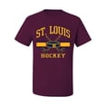 thumbnail image 2 of Wild Bobby City of St. Louis Hockey Fantasy Fan Sports Men's T-Shirt, Maroon, 4X-Large, 2 of 5