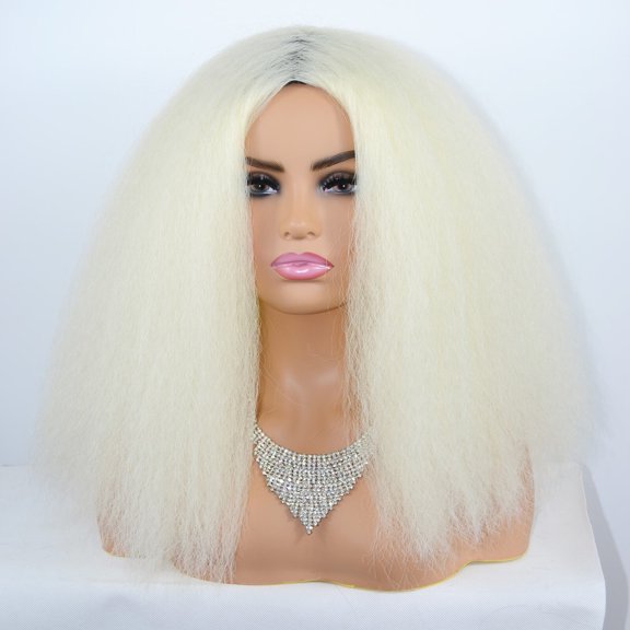 SUCS Black Women'S Headband Wigs African-American Straight Hair Headband Wigs