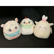 Squishmallow Rosie the Pig, Todd the Chicken, Sophie the Bunny Ears Lamb Easter Collection 2021 SET of 3!