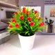 thumbnail image 5 of Gwong Decoración hogareña 1 unid de hojas de flores artificiales Pot Bonsai Sala de estar Decoración de muebles de mesa Gwong 21032440, 5 of 7