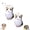 2pcs, variant on Meowl Plush Voice-Playing Charm,Meowl Keychain with Squeeze Sound,Cute Cat Plush Keychain,Fidget Stress Relief Decor