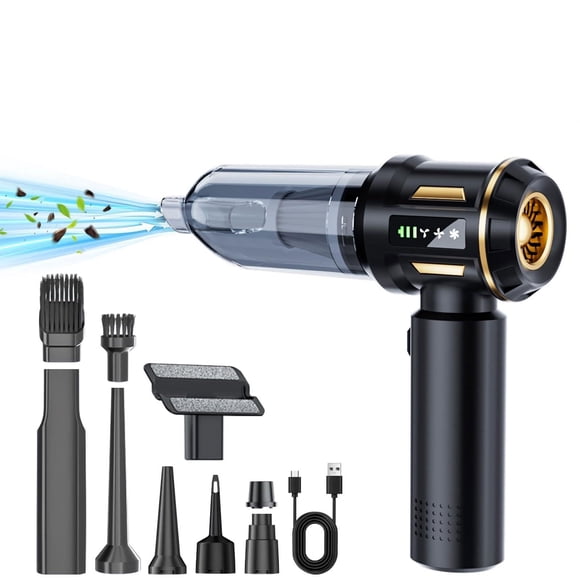 GALASALA Aspiradora de Mano, Aspiradora Inalambrica para Carro 4 en 1, Mini Aspiradora para Auto Portatil, Pantalla de Batería Y HEPA Filtro Lavable, 22000PA, Motor Sin Escobillas de 3 Velo