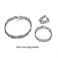 thumbnail image 5 of Stebcece 3 Pcs Black Tattoos Choker Bracelet Ring Elastic Stretchable Chokers Jewelry, 5 of 9