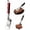 1pcs Red, variant on Stainless Steel Grill Clamp, Multi-Functional Stainless Steel Barbecue Clamp Food Anti-Scald Extended Handle Spatula Tong for Outdoor Grilling and Kitchen Cooking spatula tongs
