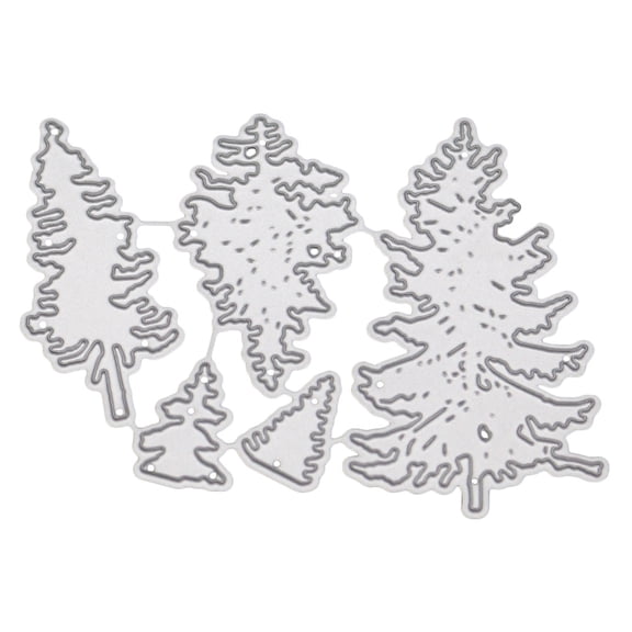 LOLIPPYY Christmas Tree Die Cuts for Crafting and Embossing with Carbon Steel, Perfect for Holiday Projects and Decorations