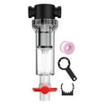 thumbnail image 1 of S SERENABLE Pompe de Filtration d'Aquarium Filetage 1/2 Po Accessoire de Nettoyage Réutilisable Filtre à Sédiments 100 Mailles, 1 of 9