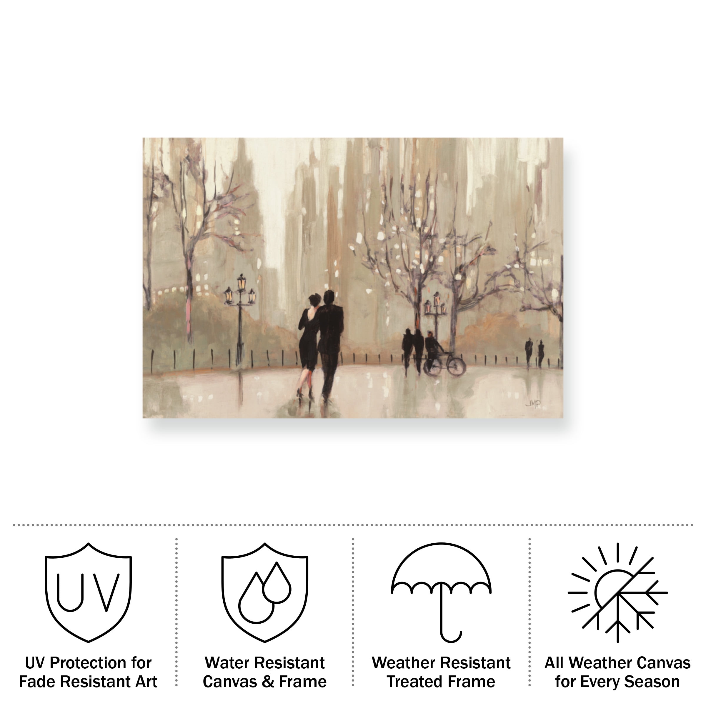 Julia Purinton 'An Evening Out Neutral' Outdoor All-Weather Wall Decor