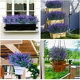 thumbnail image 4 of 8PCS Artificial Lavender Flowers Outdoor UV Resistant No Fade Fake Boxwood Faux Plastic Shrubs Plants for Garden Patio Porch Window Box Home Wedding Farmhouse Hanging Décor, 4 of 9