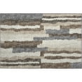 thumbnail image 2 of Addison Rugs Mayfield Washable Transitional Vertical Bars Earth Rectangle Rug, 1'8" x 2'6", 2 of 5