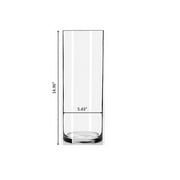 Libbey Clear Glass Cylinder Floral Vase, 15