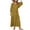 Yellow, variant on Mnyycxen Women Boho Fashion Printed Maxi Dresses V Neck Long Sleeve Tie Beach Dress Smocked Layer Flowy Dresses