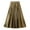 Gold, variant on YOUSNH Women Fashion Casual Mid Length Skirt A Line High Waisted Pleated Skirt Daily Half Skirts Skirts for Women Silver One Size