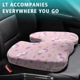thumbnail image 4 of Premium Unicorn Pattern Memory Foam Seat Cushion Ergonomic Chair Pad for Office Chair, Car, Airplane & Bleachers Sciatica, Tailbone Hip & Back Pain Relief - Chair Cushion for Long Office Workers., 4 of 5