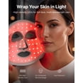 thumbnail image 5 of RENPHO Red Light Therapy Mask, 204 LEDs Cordless LED Face Mask, 2000mAh Rechargeable Battery, 3 Light Modes, 10-Min Timer, 850nm NIR Skincare Gift for Women Home Use, 5 of 9