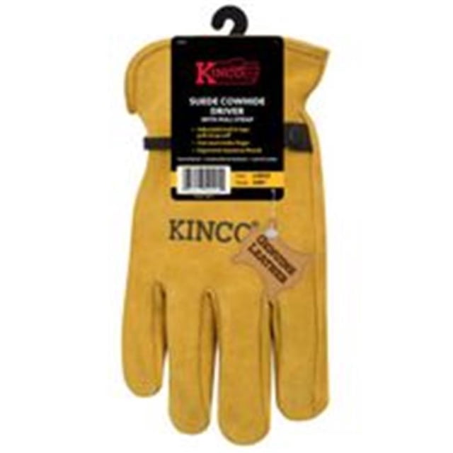 Kinco International 8634743 Driver Cowhide Leather Gloves - Large