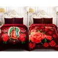 thumbnail image 5 of JML Korean Style Silky Soft Plush Warm Autumn Winter Blanket Virgin Mary Animal Print, 5 of 5