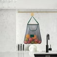 thumbnail image 5 of JilgTeok Home Essential Hanging Mesh Storage Bags Reusable Hanging Mesh Storage Produce Bags for Kitchen Storage Fruits, Onion, Garlic & Vegetables, Breathable Shopping Storage Handbag(16.14*22.04in), 5 of 6