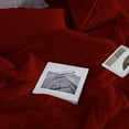 thumbnail image 6 of 3 Piece New Fluffy Pattern Comforter Set, 800 TC, 100% Egyptian Cotton, Super King Size Burgundy Solid, 6 of 6