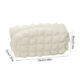 thumbnail image 3 of chaungfeng Cream Puff Pen Bag, Tool Storage Bag Makeup Bag Plush Makeup Pouch 1Pcs Large Capacity Makeup Bags Portable Zipper Soft Puff Travel Toiletry Bag, 7.5x2x3.1 Inch, 3 of 6