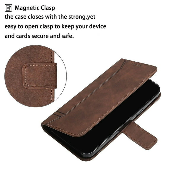 Funda con tapa estilo vintage para iPhone 7 Plus/8 Plus, ranura para múltiples tarjetas, protección total, estilo retro, material PU+TPU